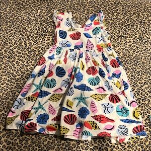 Hanna Andersson Girls Size 10 Shell Print Summer Dress - Multicolor